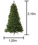 Imagem de Árvore de Natal Gigante 2,10m 1200 Galhos Cheíssima Volumosa Base de Metal Estável com 50cm