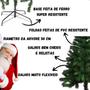 Imagem de Árvore De Natal Grande Luxo 1,5 Mts 300 Galhos Pé De Ferro Bem Cheia Alta Qualidade e Durável
