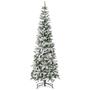 Árvore de Natal HOMCOM Slim - Pinheiro com Neve Artificial - 7,5 Pés Imagem de Árvore de Natal HOMCOM Slim - Pinheiro com Neve Artificial - 7,5 Pés