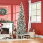 Árvore de Natal HOMCOM Slim - Pinheiro com Neve Artificial - 7,5 Pés Imagem de Árvore de Natal HOMCOM Slim - Pinheiro com Neve Artificial - 7,5 Pés