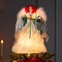 Imagem de Árvore de Natal Kurt Adler com Anjo Irlandês - 12" com 10 Luzes
