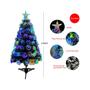 Imagem de Árvore de Natal LED Fibra Ótica Nevada 90Cm Luzes Colorida