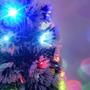 Imagem de Árvore de Natal LED Fibra Ótica Nevada 90Cm Luzes Colorida