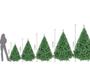 Imagem de Árvore De Natal Luxo 1,50 Altura Base Em Plastico 380 Galhos