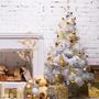 Imagem de Árvore de Natal Luxo Branca 1,50m - 260 Galhos- A0115B Modelo Luxo