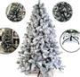 Imagem de Árvore de Natal Luxo Nevada 1,50m - 412 Galhos- AW215 Modelo Luxo Pinheiro Com Pinha