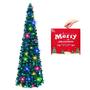 Imagem de Árvore de Natal MACTING 1,5m com Luzes - Estilo Tinsel Coastal Blue