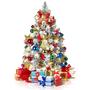 Imagem de Árvore de Natal Neten 2FT com 60 Luzes LED e 50+ Enfeites