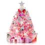 Imagem de Árvore de Natal Neten 2FT com 60 Luzes LED e 8 Modos de Iluminação