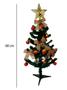 Imagem de Árvore De Natal Nevada 68cm Completa C/ Luzes Pisca Led + Enfeites