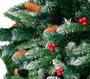 Imagem de Árvore De Natal Nevada Alpina Decorada Pinheiro 1,80m 660 Galhos Com Ponteira