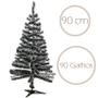 Imagem de Árvore De Natal Nevada Verde Musgo 90 Galhos 90cm Decoração