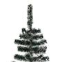 Imagem de Árvore De Natal Pequena Média 1,20 m 120 cm Altura 110 Galhos Luxo Verde Nevada Decoração de Natal Enfeite Natalino