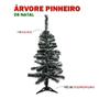 Imagem de Árvore De Natal Pequena Média 1,20 m 120 cm Altura 110 Galhos Luxo Verde Nevada Decoração de Natal Enfeite Natalino