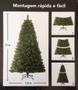 Imagem de Árvore de Natal Pinheiro 2,10 M 1072 Galhos com 100 Luzes Coloridas Led 110v