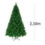 Imagem de Árvore De Natal Pinheiro Cor Verde 2,10m Modelo Luxo 566 Galhos A0221E