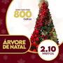 Imagem de Arvore De Natal Premium 210cm 800 Galhos Cheios Modelo Luxo Gigante Pinheiro Canadense Verde Base de Metal Modelo Luxuosa Com Galhos Grandes