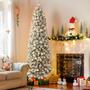 Imagem de Árvore de Natal ShareConn 2,3m - Com Neve Artificial e Luzes Pré-Instaladas