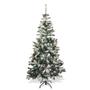 Imagem de Arvore De Natal Verde Nevada com Enfeites 1,80m Luxo 611 Galhos Flexíveis Pinheiro Decoração Natalina