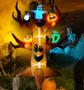 Imagem de Árvore Morta Inflável de Halloween com Fantasmas e Abóboras (9 Pés) - Com LED