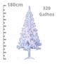 Imagem de Árvore Natal Prática Branca 180cm - Fácil Montagem