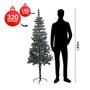 Imagem de Árvore Pinheiro De Natal Nevada 1,80m 320Galhos + Decorações