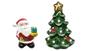 Imagem de Arvore Porta Vela de Natal e Papai Noel Pequeno Ceramica