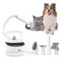 Imagem de Aspirador de Pelos Maquina De Tosar Kit de Limpeza Pet Cães Gatos 5 em 1 Banho e Tosa Pet Shop 127V