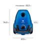 Imagem de Aspirador de Pó com Saco Electrolux 1400W Compacto Sonic com tripla filtragem Azul (SON10)