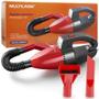 Imagem de Aspirador de Pó e Líquido Automotivo Portátil Carro Mini 12V 60W Multilaser AU607 Preto/Vermelho