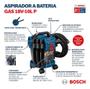 Imagem de Aspirador Pó Industrial Sem Fio Bosch Gas 18v 10l 06019c6302