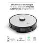 Imagem de Aspirador Robô Inteligente LDS Laser WiFi Mapeia Cômodos 3000Pa Mop App PandaPlus Alexa Google Volta Base Bivolt