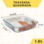 Imagem de Assadeira casa vita quadrada sem tampa - 1,8l
