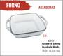 Imagem de Assadeira de Forno Com Alça Quadrada 2,4lts Grande 03 uni