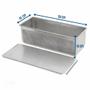 Imagem de Assadeira De Pao De Forma Estampada Aluminio Com Tampa 30X10x10 - Imeca