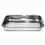 Imagem de Assadeira Forma Retangular Alta Aço Inox 32 X 22 X 4Cm