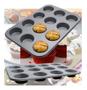 Imagem de Assadeira para cupcake com 12 cavidades - antiaderente