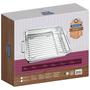 Imagem de Assadeira Tramontina Service 4,6L em Aço Inox com Grelha 34x28cm com Alças Laterais