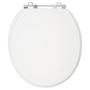 Imagem de Assento Atlas Oval Universal MDF Laqueado Branco