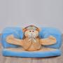 Imagem de Assento Cadeirinha para Bebê Ursinho Aviador Azul