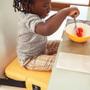 Imagem de Assento de Alimentação e Atividades Almofada de Elevação Para Bebes e Crianças Tema Amarelow Alce