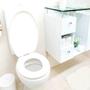 Imagem de assento de banheiro Assento sanitário tampa de vaso anatômico macio universal em qualquer vaso
