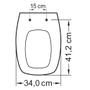Imagem de Assento fiori prímula amarílis hervy laguna celite stylus soft close polipropileno tupan
