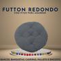 Imagem de Assento Futton Liso Redondo Decorativo Macio 40cm C/Diversas Cores Futon Para Cadeira Sofá Pallet Decorativa