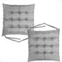 Imagem de Assento Para Cadeira Futton Maio C/Fitas Para Amarrar Em Bancos Banquetas Cadeiras Pallets Sofá 40x40cm Futon Com Diversos Modelos