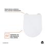 Imagem de Assento Plástico com Soft Close para Vaso Sanitário Amazonita Pingoo.casa - Branco