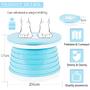 Imagem de Assento portátil do penico, criança dobrável treinamento cadeira de banheiro crianças viagem dobrável penico interior ao ar livre com saco de viagem de armazenamento verde
