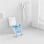 Imagem de Assento Redutor Com Escada Toilet Training Azul Kababy