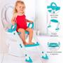 Imagem de Assento Redutor Infantil Com Escada Para Vaso Sanitário