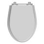 Imagem de Assento Sanitário Absolute Sterling Silver (Cinza Claro) Tampa para Vaso Ideal de Madeira Laqueada